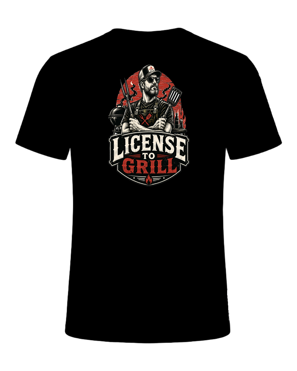 LICENSE TO GRILL — Black