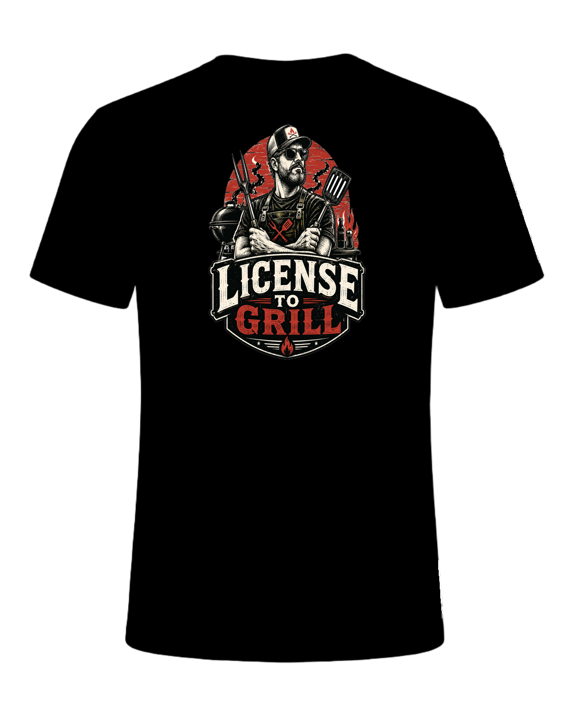 LICENSE TO GRILL — Black