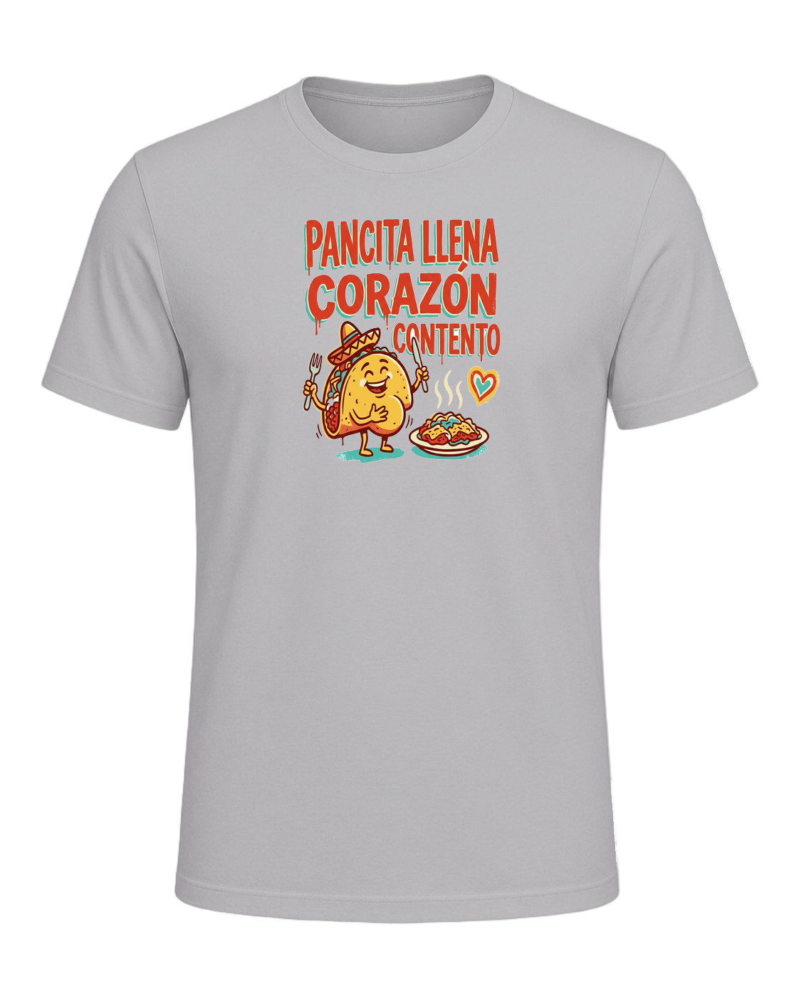 PANCITA LLENA CORAZÓN CONTENTO — Athletic Heather