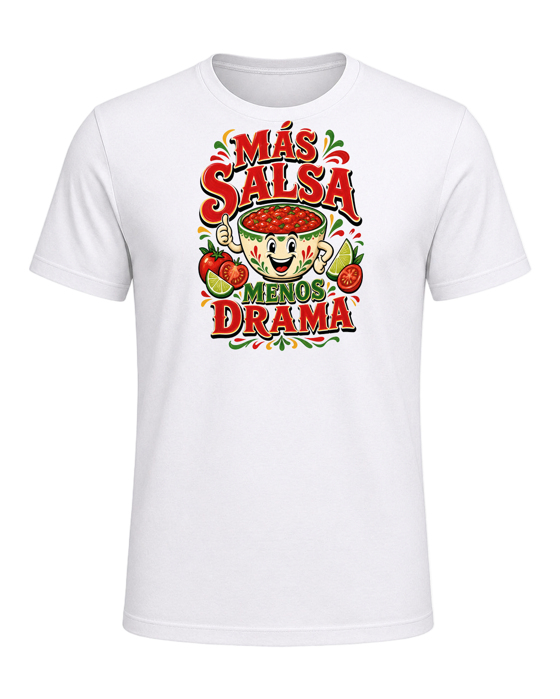 Más Salsa Menos Drama — White