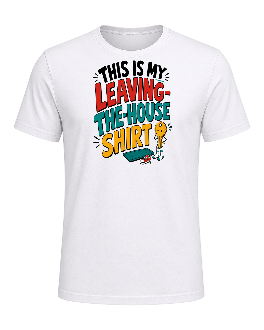 THIS IS MY LEAVING-THE-HOUSE SHIRT — White