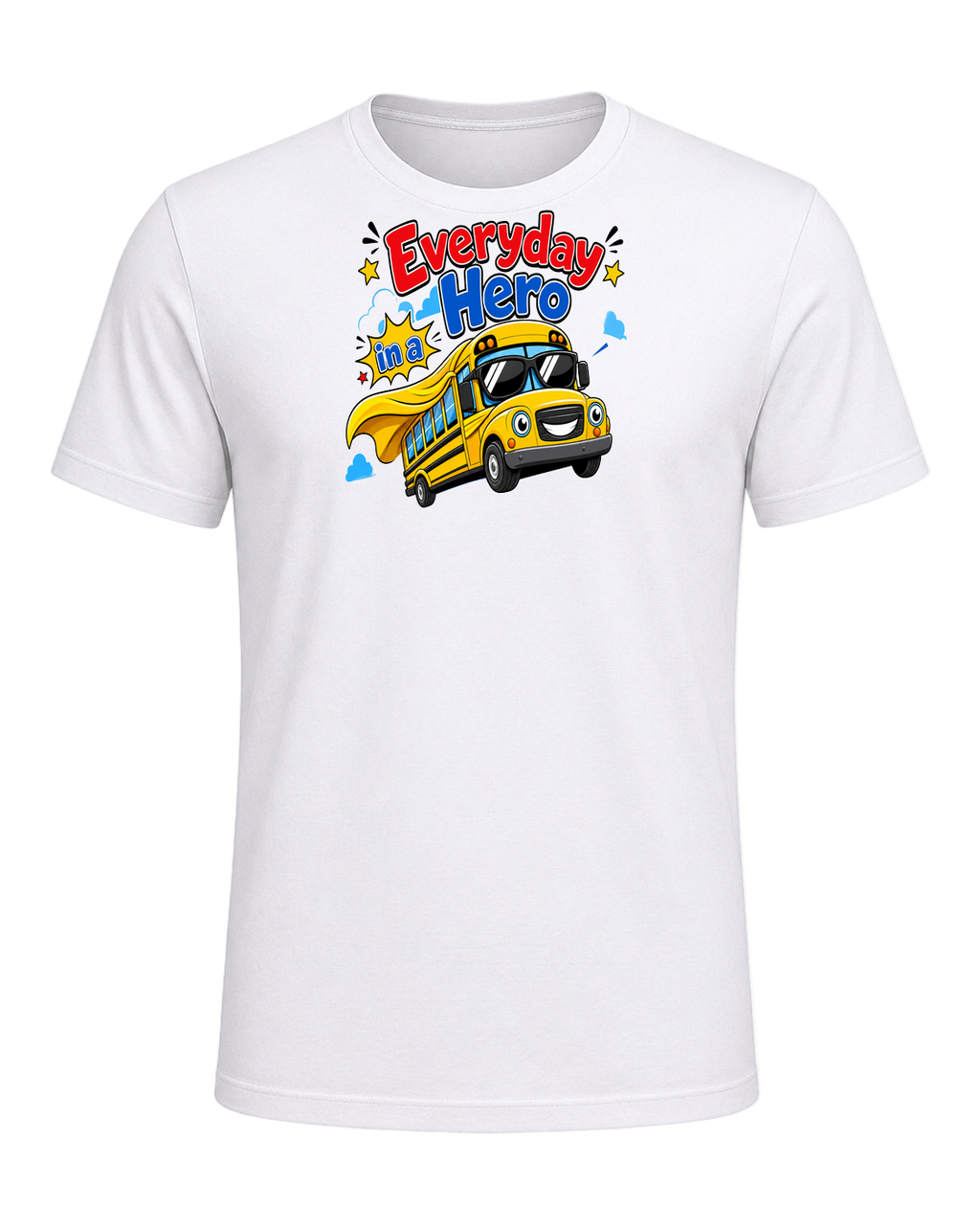School Bus Driver — White