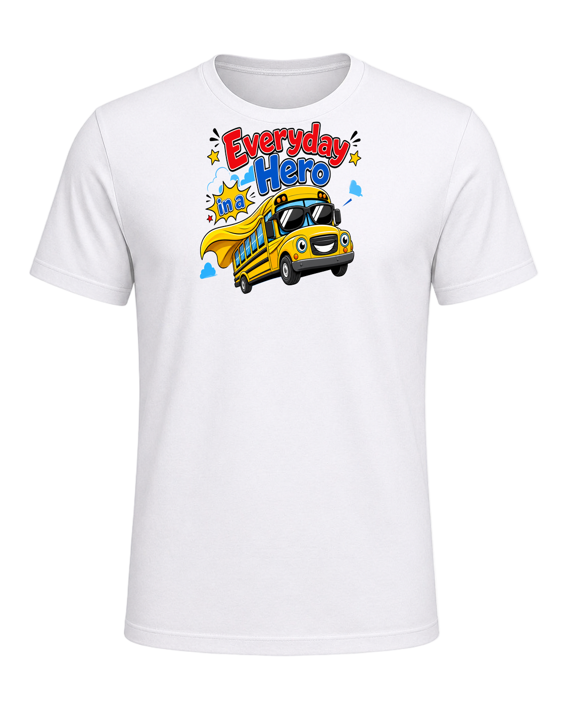 School Bus Driver — White