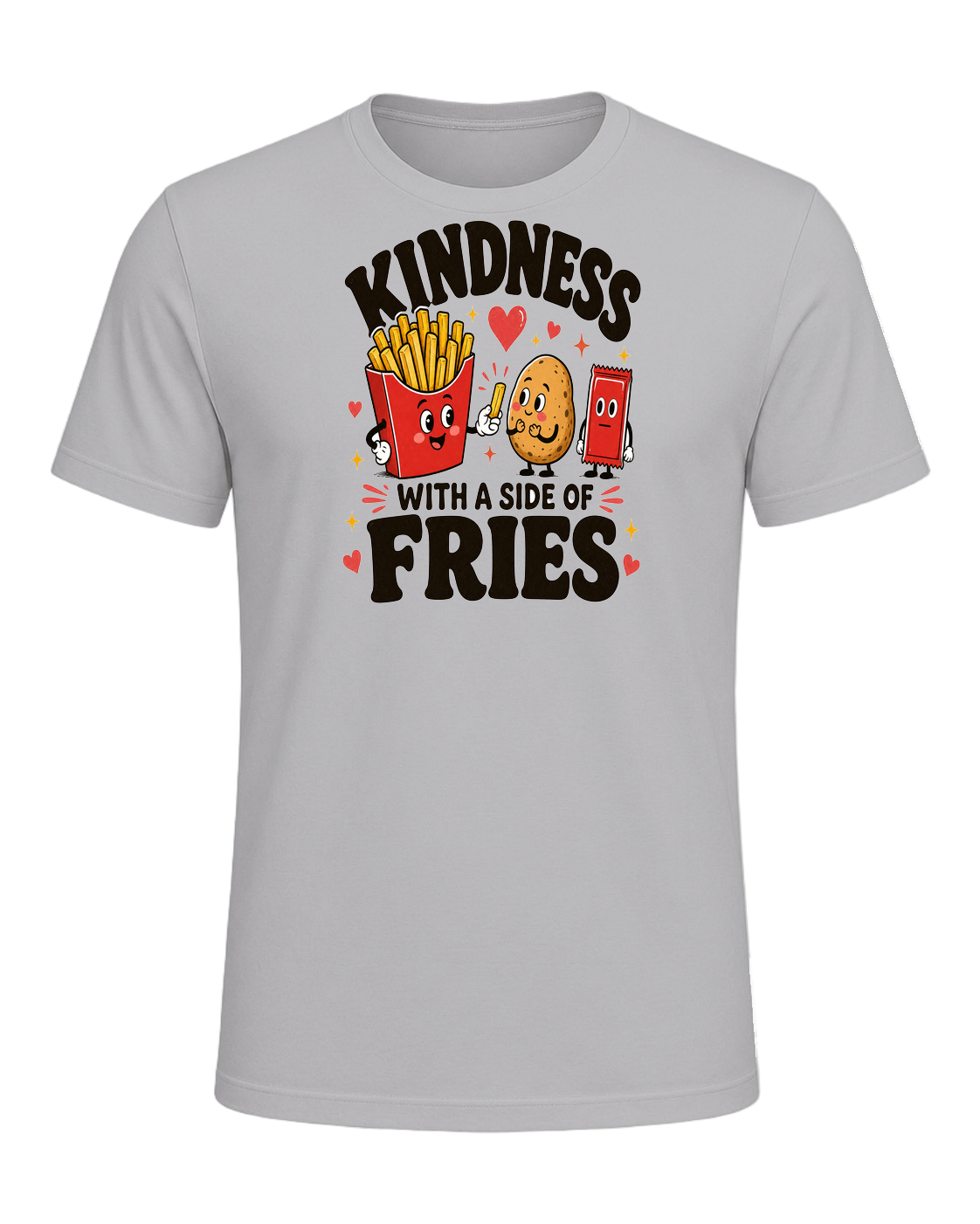 KINDNESS WITH A SIDE OF FRIES — Athletic Heather