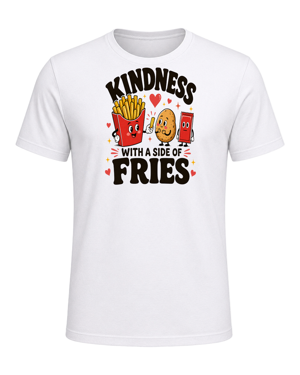 KINDNESS WITH A SIDE OF FRIES — White