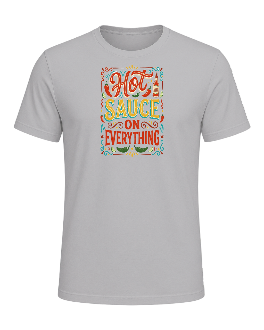 HOT SAUCE ON EVERYTHING — Athletic Heather