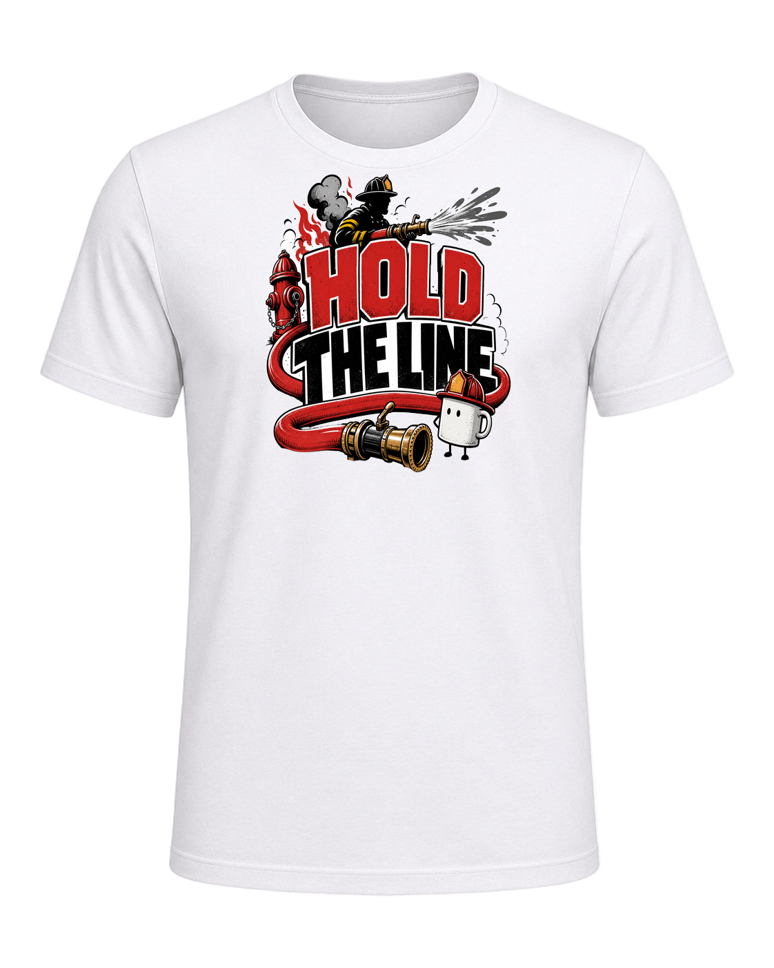 HOLD THE LINE — White