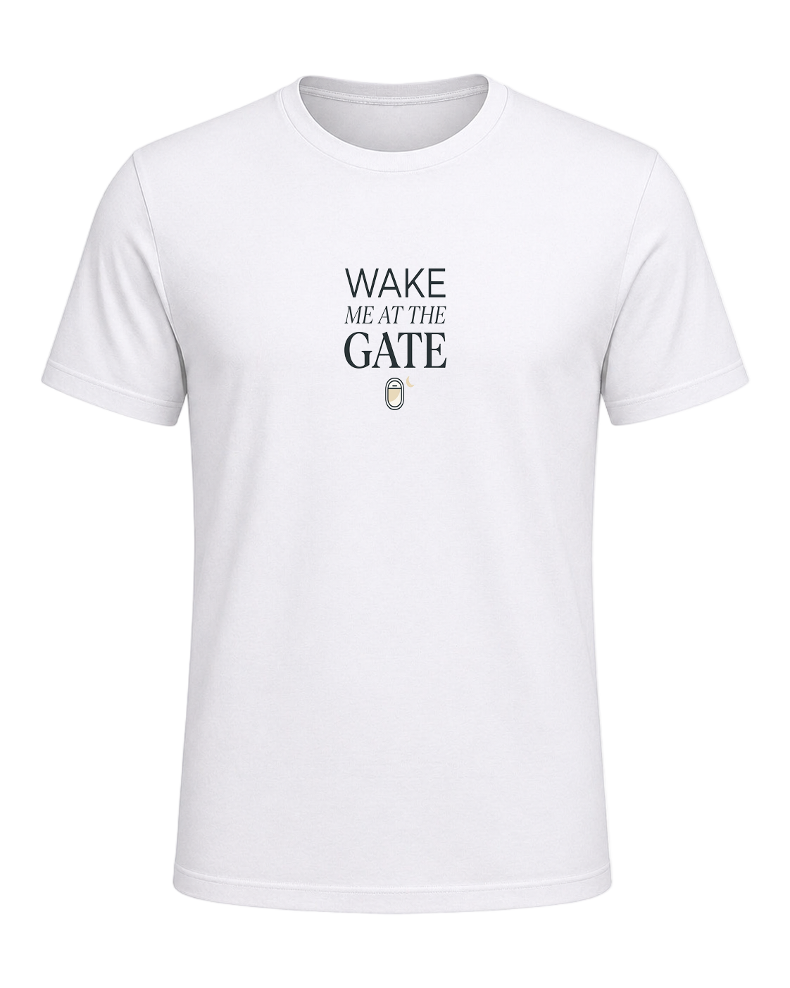 WAKE ME AT THE GATE — White