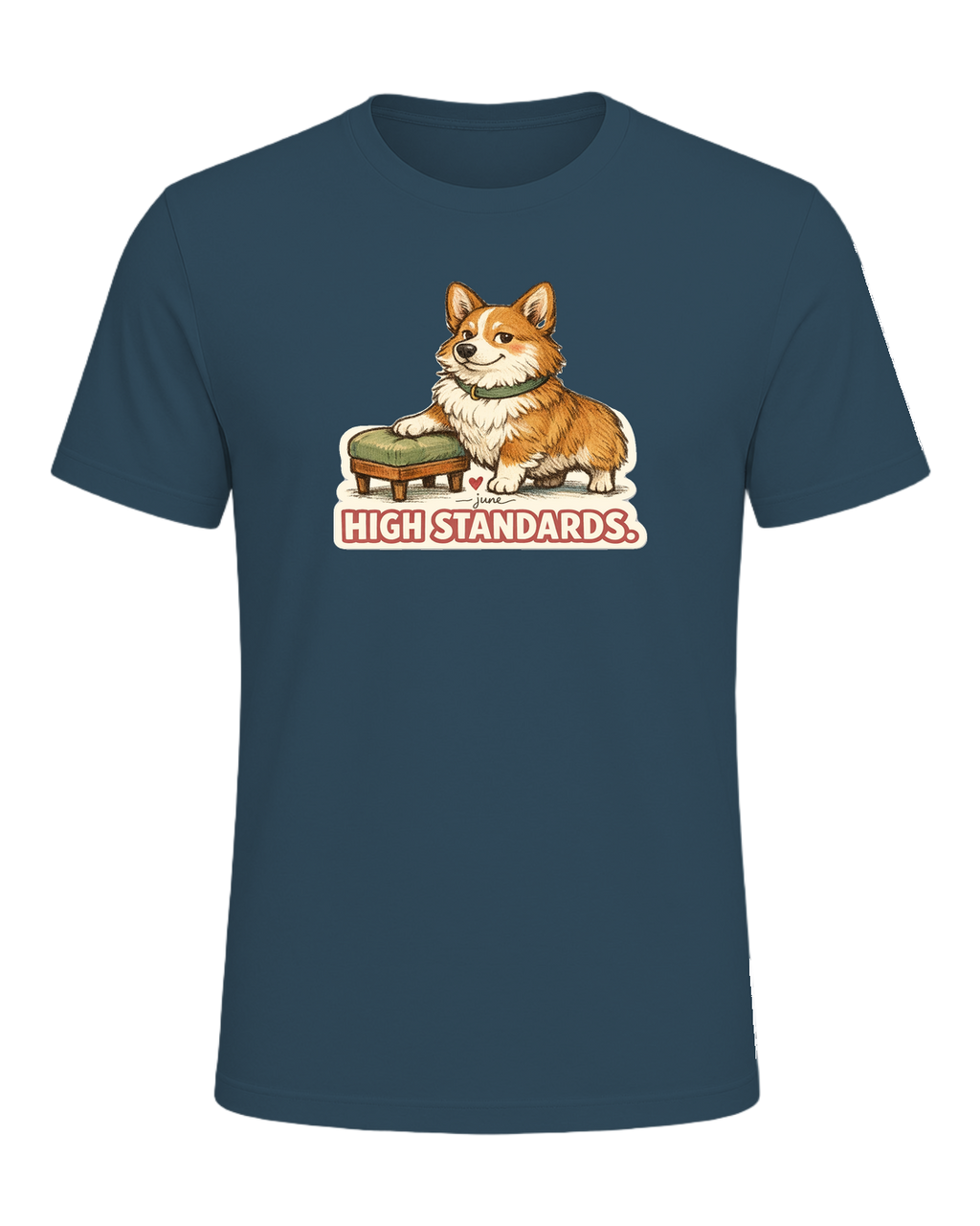 Low Rider. High Standards. Tee — Deep Teal