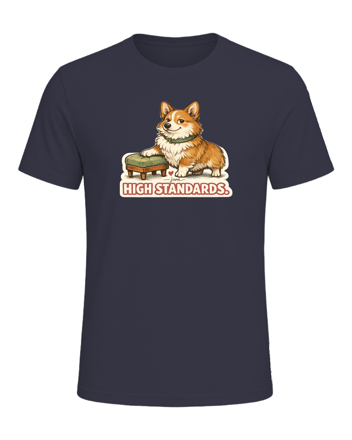 Low Rider. High Standards. Tee — Heather Midnight Navy