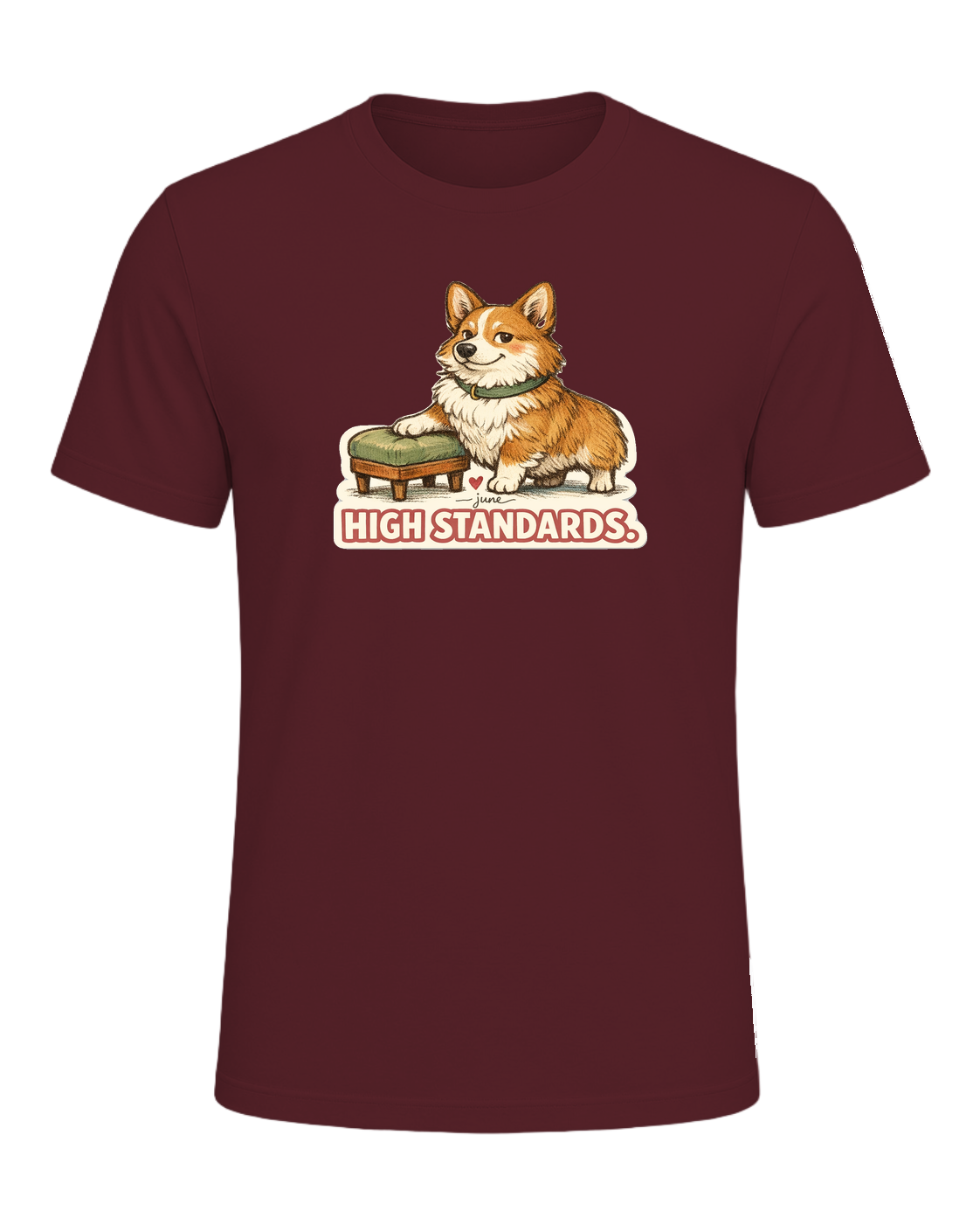 Low Rider. High Standards. Tee — Maroon