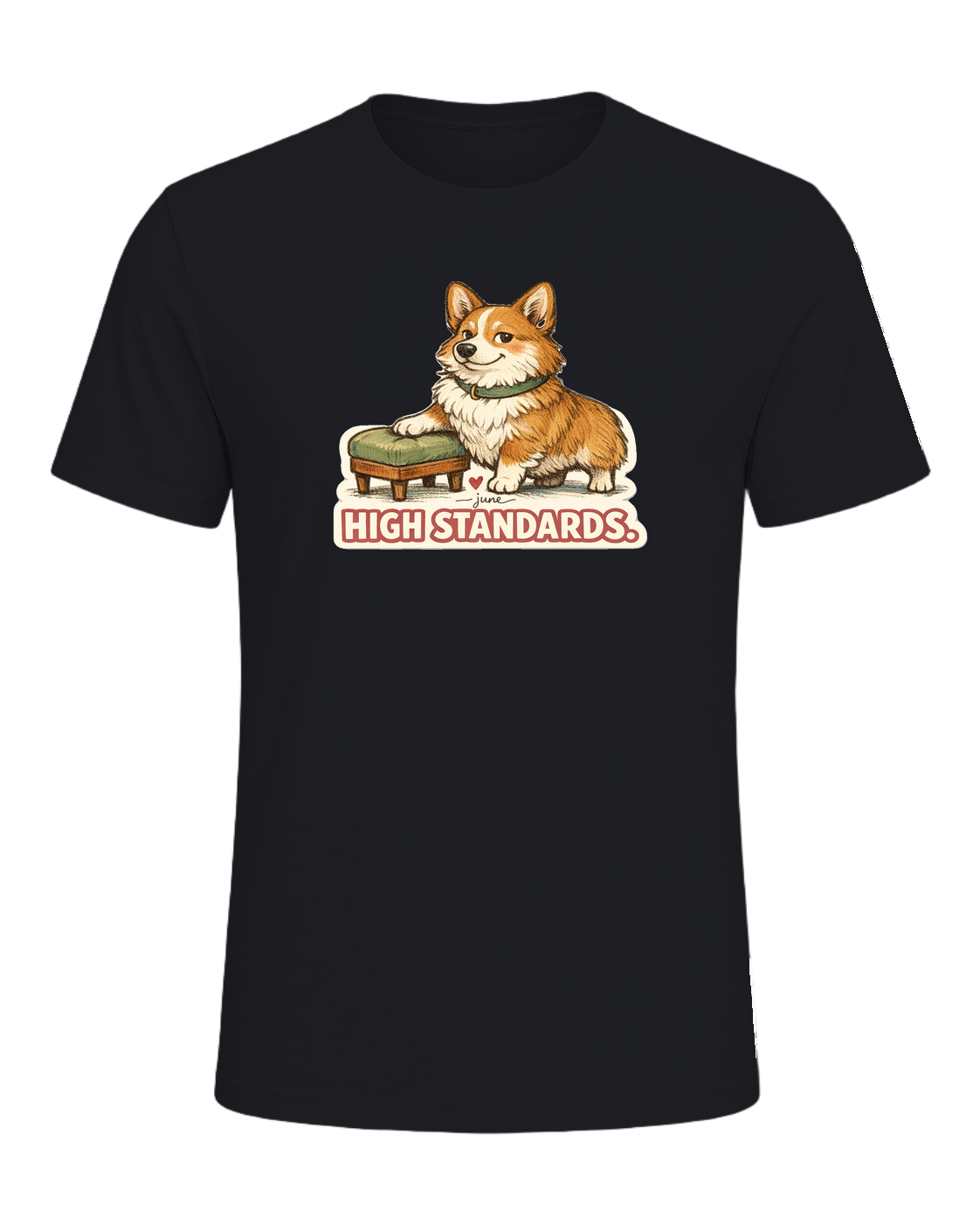 Low Rider. High Standards. Tee — Vintage Black