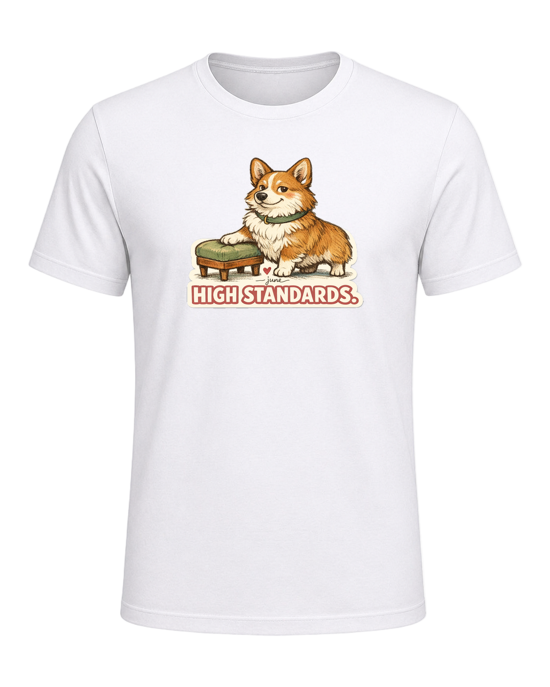 Low Rider. High Standards. Tee — White