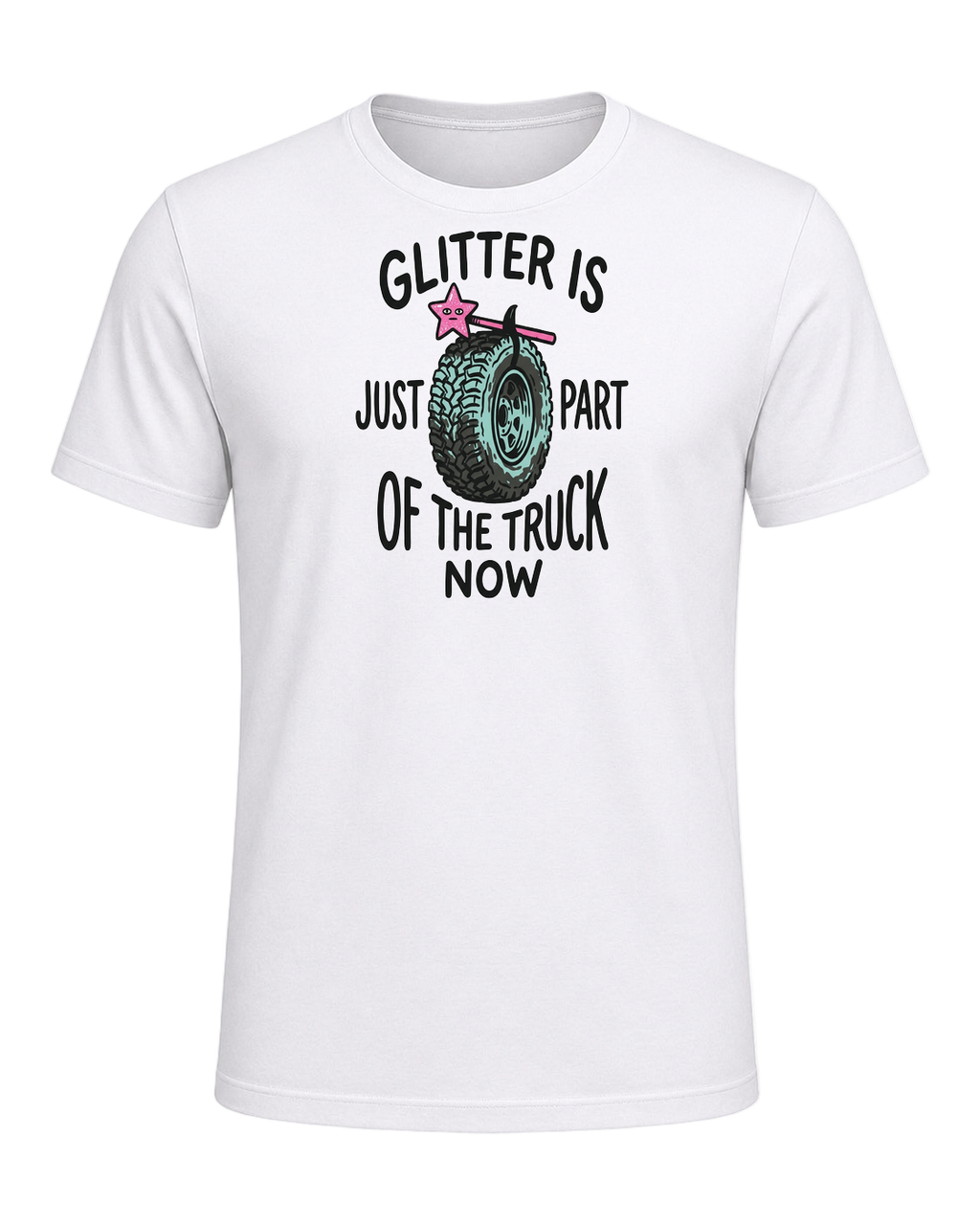 Glitter is just part of the truck now — White