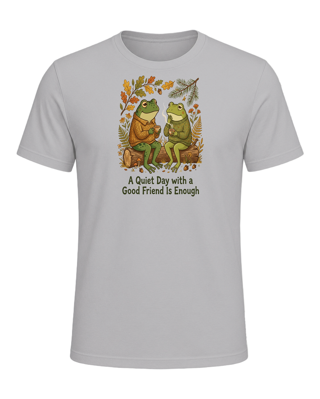 Cozy Frog Friends — Athletic Heather