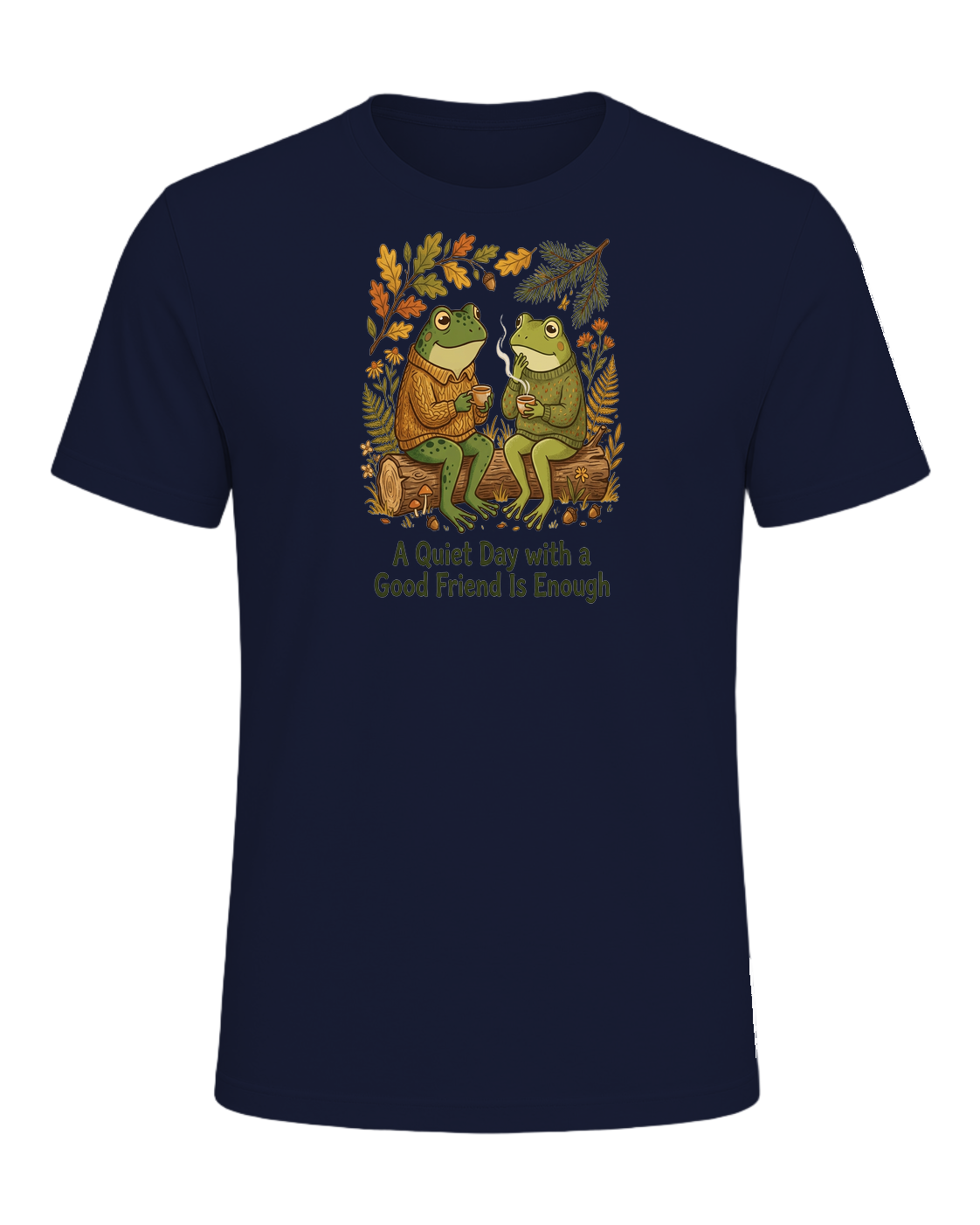 Cozy Frog Friends — Navy