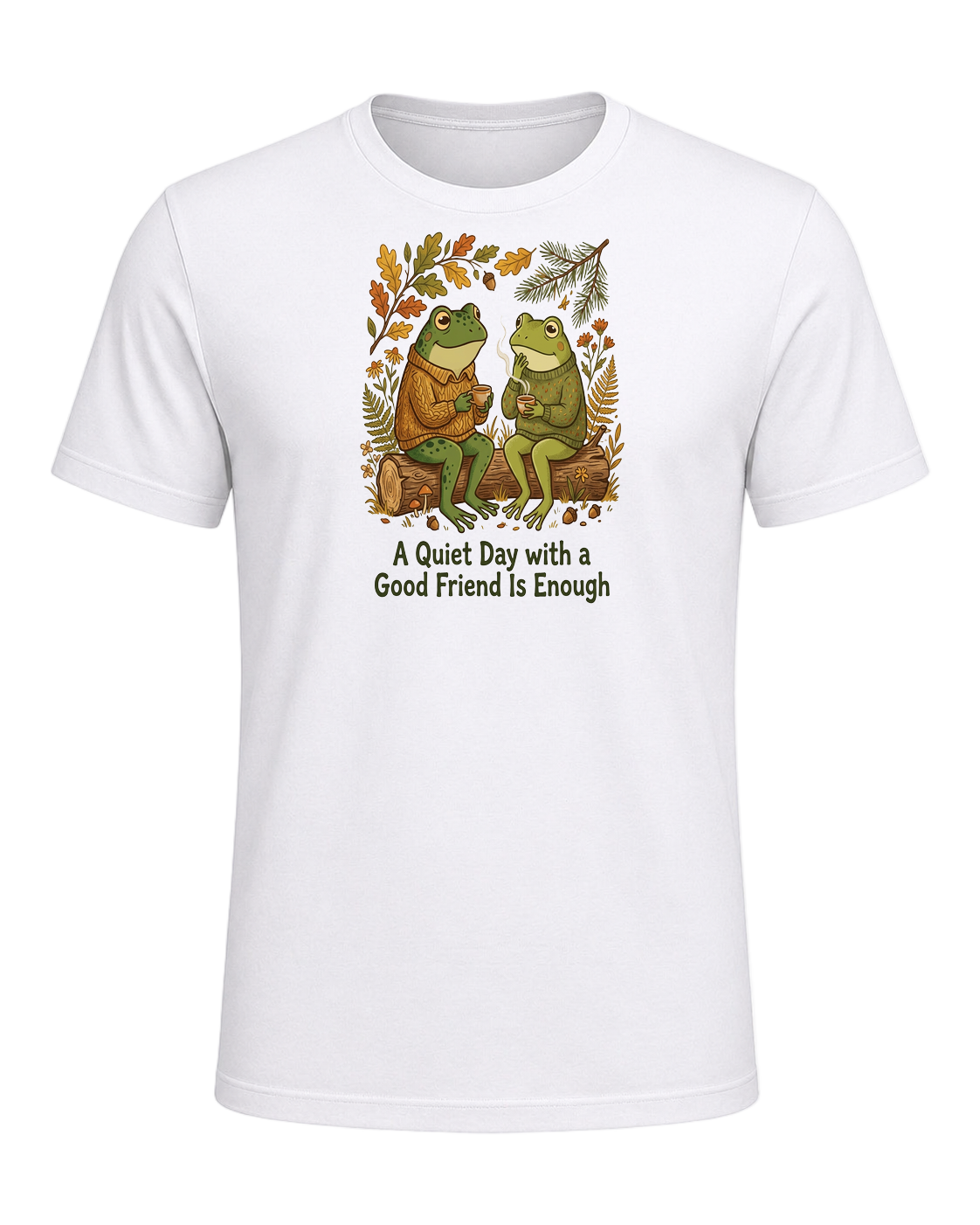 Cozy Frog Friends — White