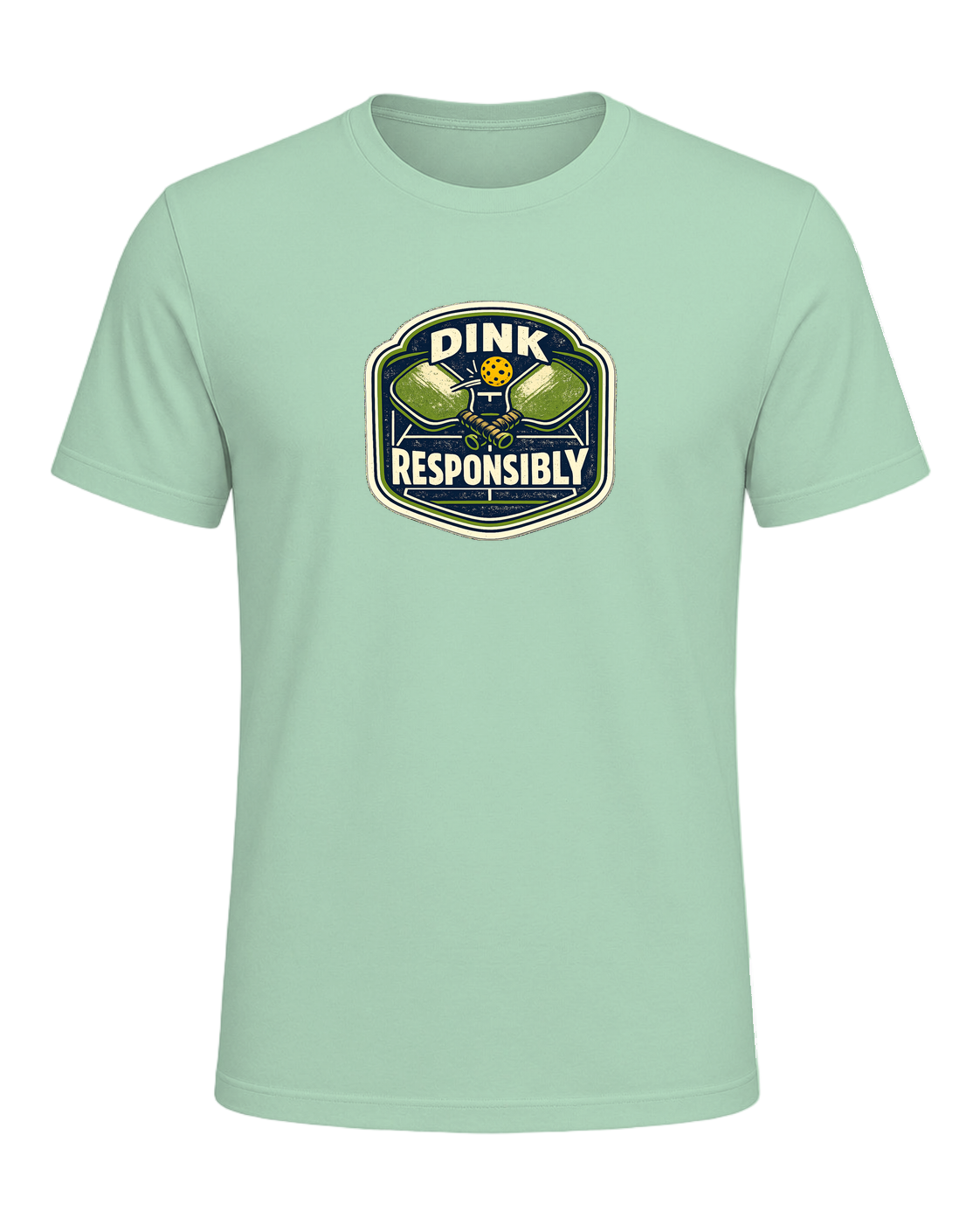 Dink Responsibly Tee — Mint