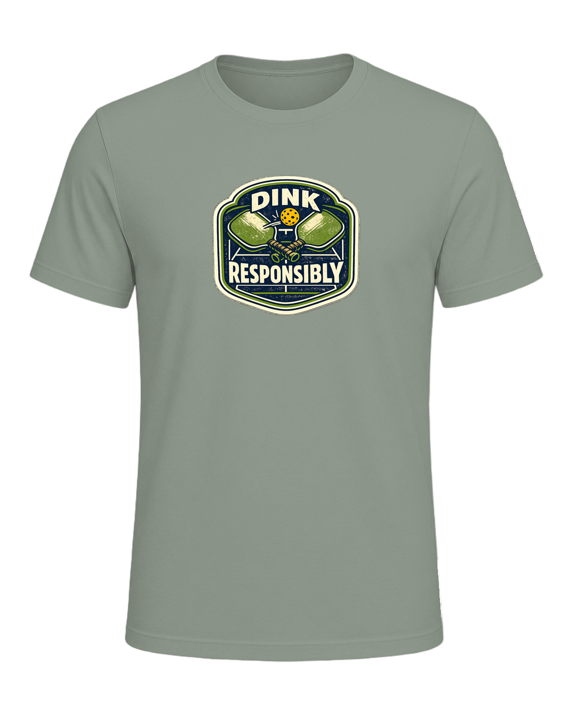 Dink Responsibly Tee — Sage