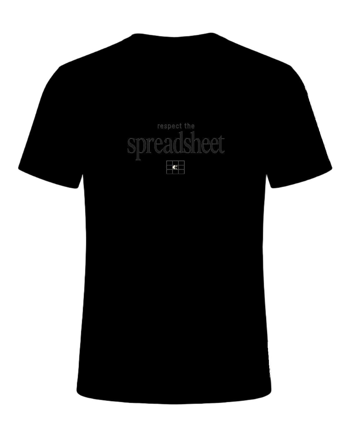 respect the spreadsheet — Black