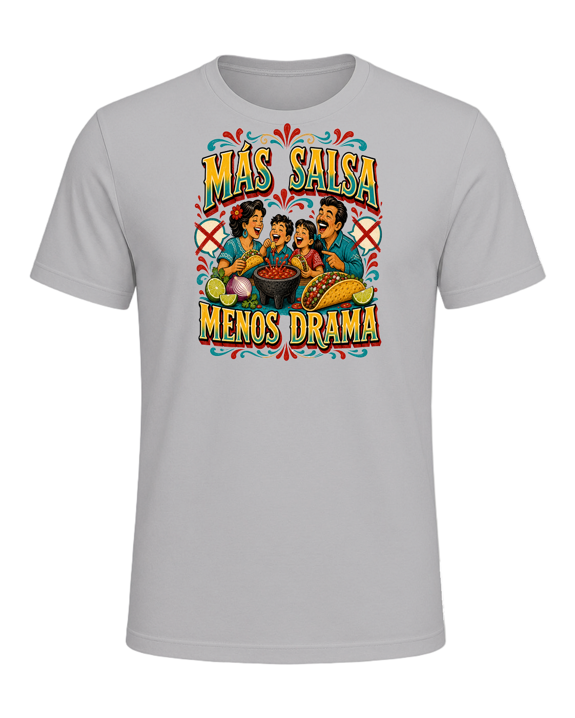 MÁS SALSA MENOS DRAMA — Athletic Heather