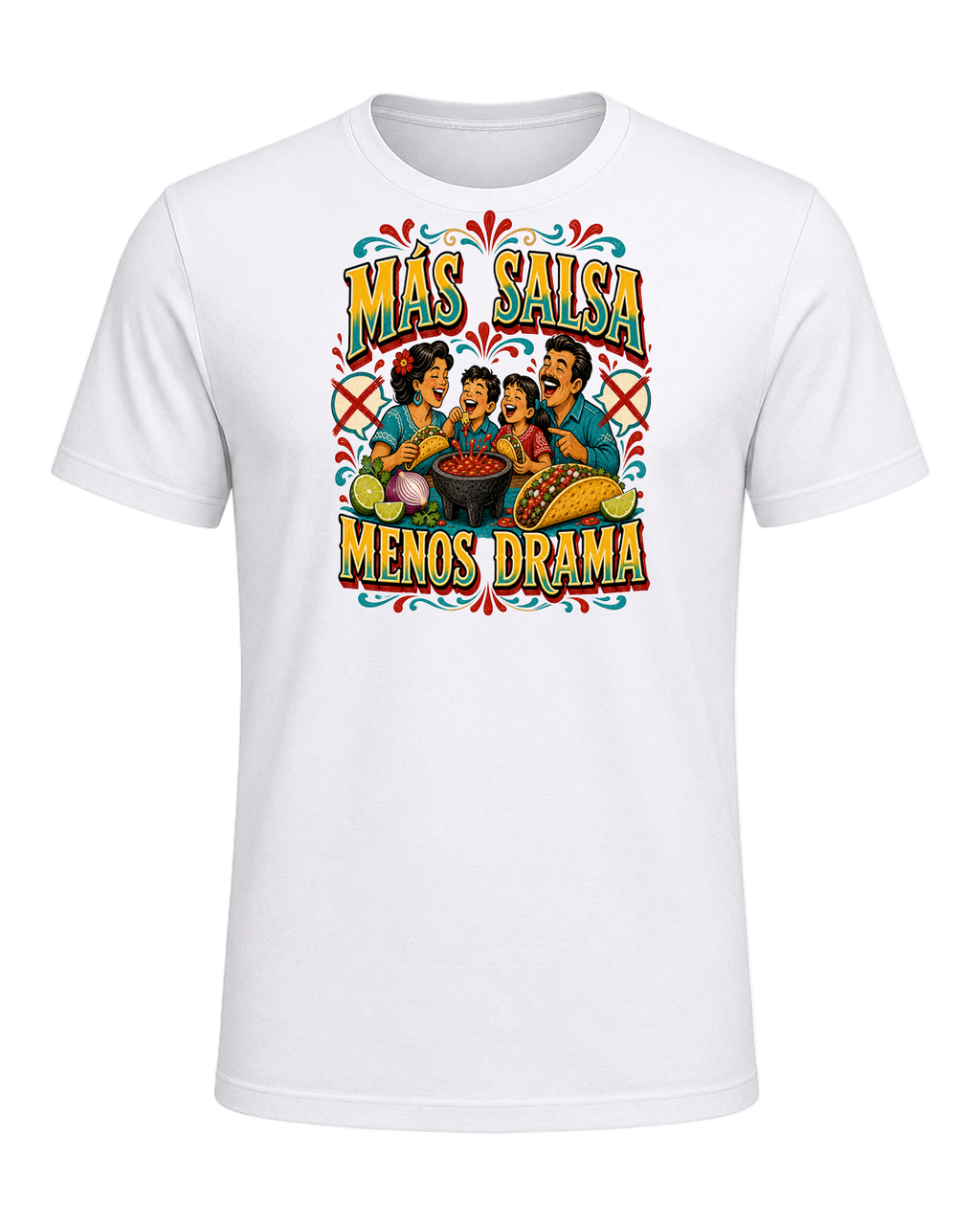 MÁS SALSA MENOS DRAMA — White