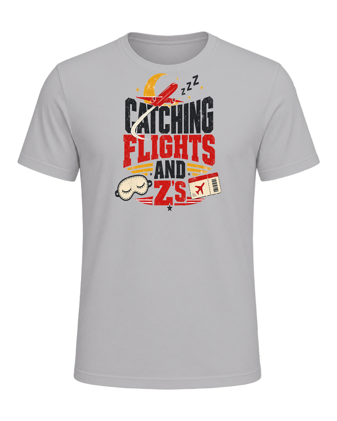 CATCHING FLIGHTS AND Z'S — Athletic Heather