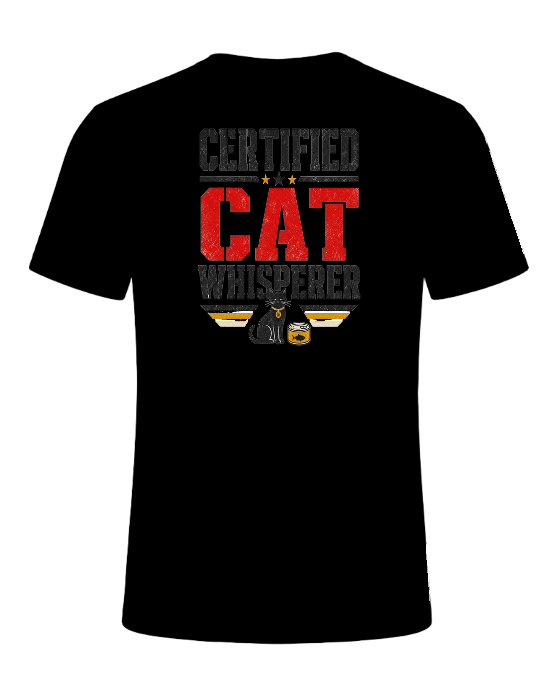 CERTIFIED CAT WHISPERER — Black