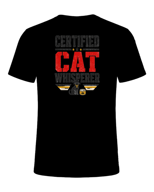 CERTIFIED CAT WHISPERER — Black
