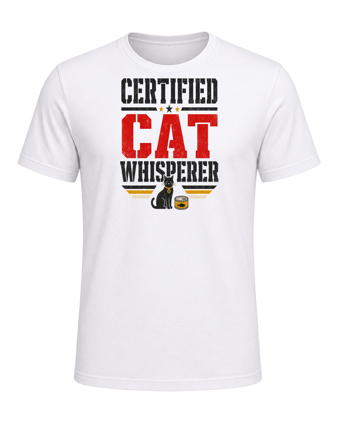 CERTIFIED CAT WHISPERER — White