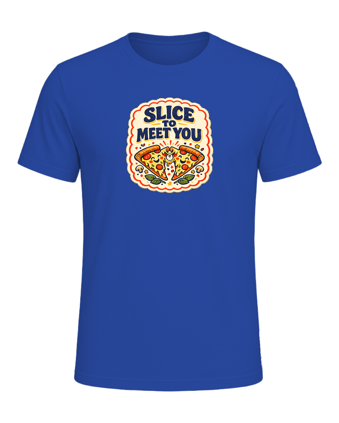 Slice To Meet You Tee — True Royal
