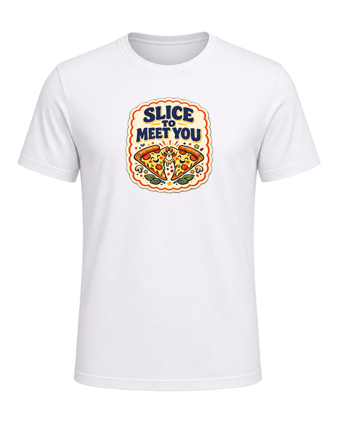 Slice To Meet You Tee — White