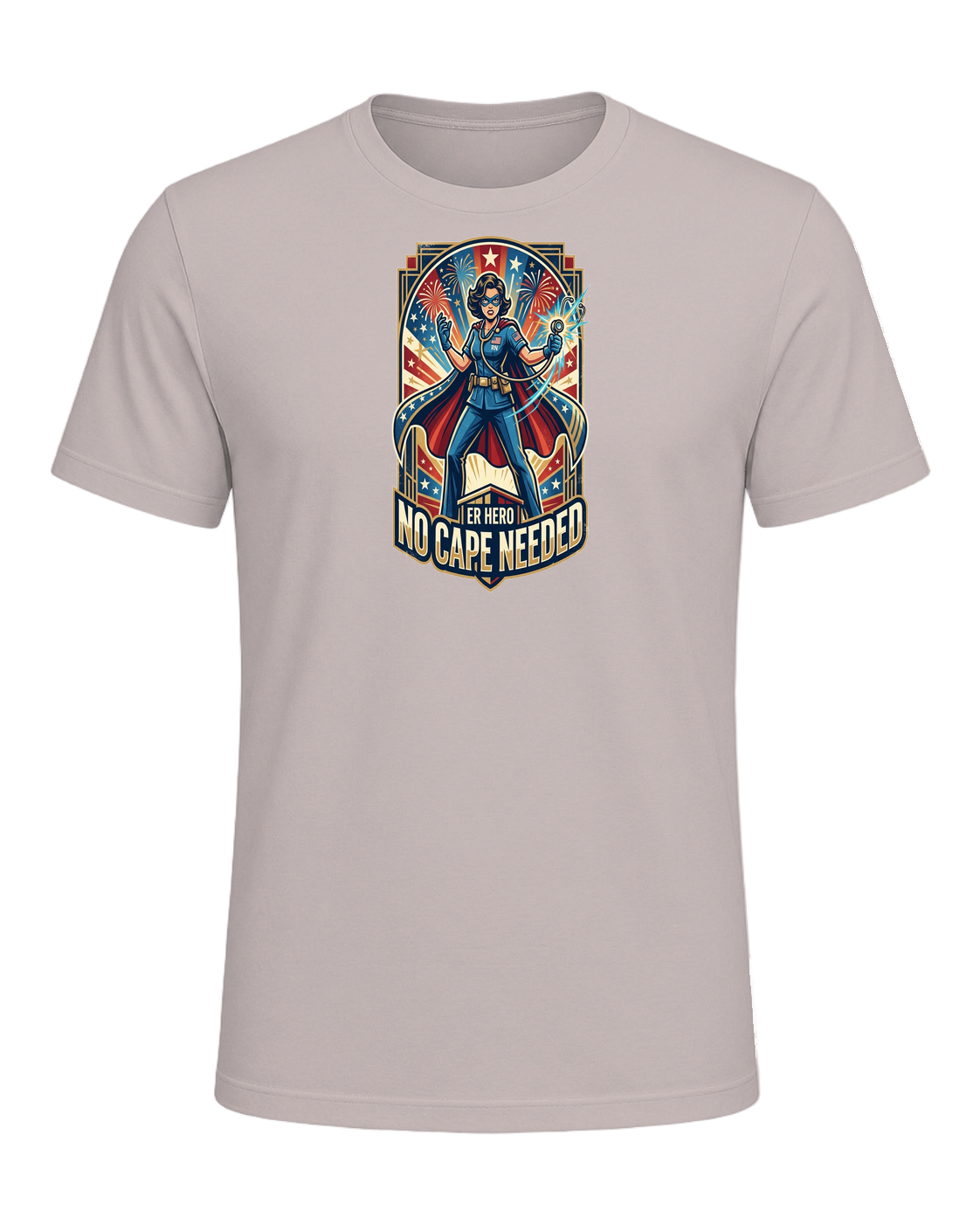 ER Nurse Superhero — Heather Cool Grey