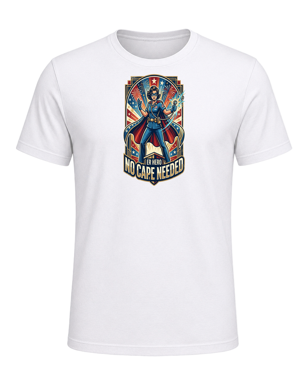 ER Nurse Superhero — White