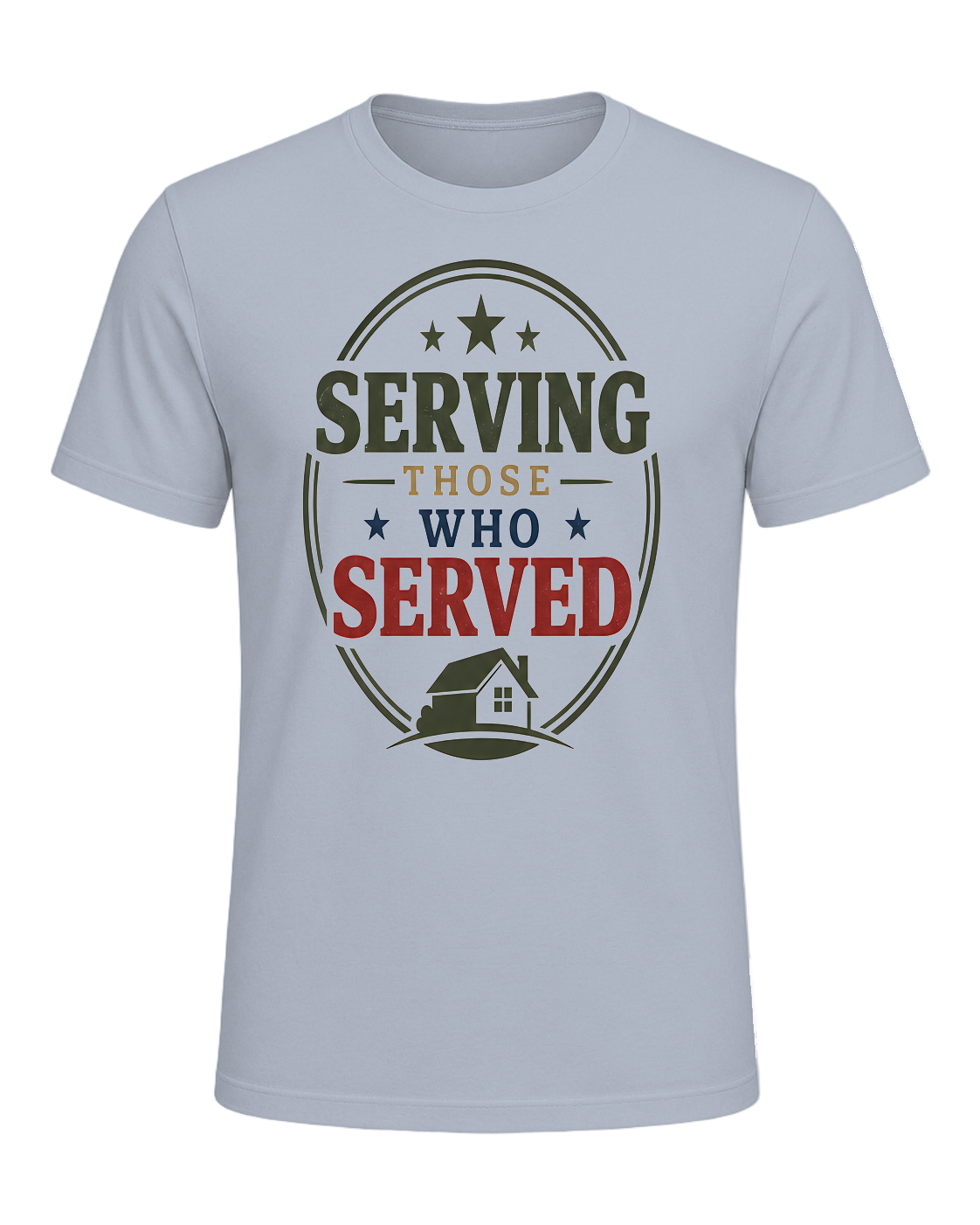 SERVING THOSE WHO SERVED — Light Blue