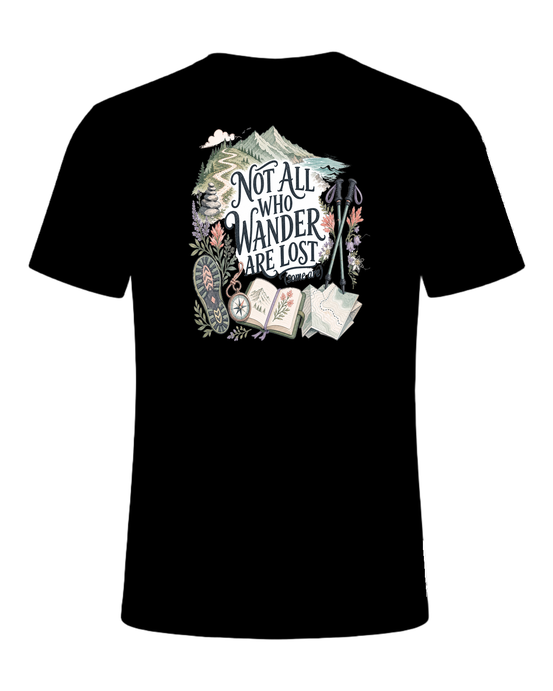 NOT ALL WHO WANDER ARE LOST (some are) — Black