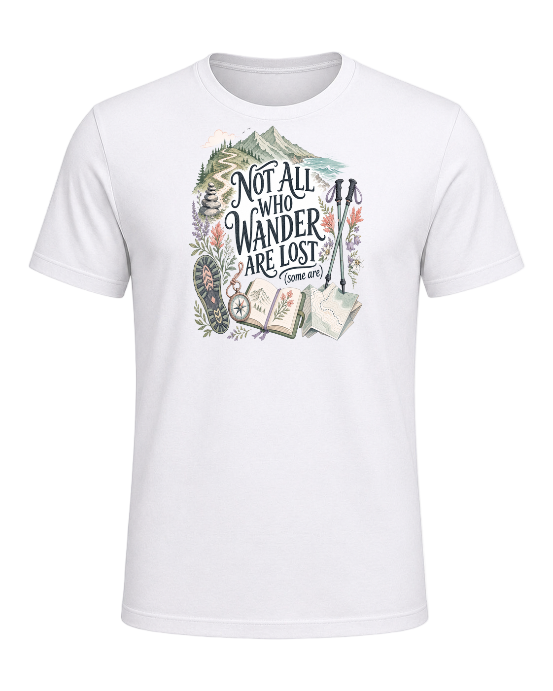 NOT ALL WHO WANDER ARE LOST (some are) — White
