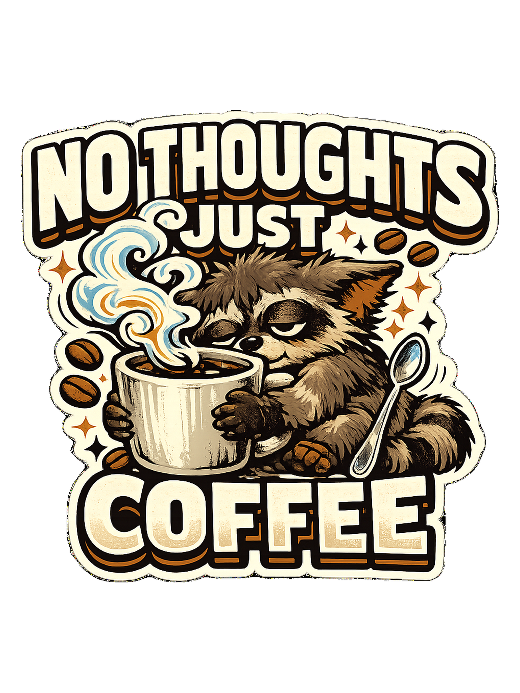 No Thoughts Just Coffee Tee