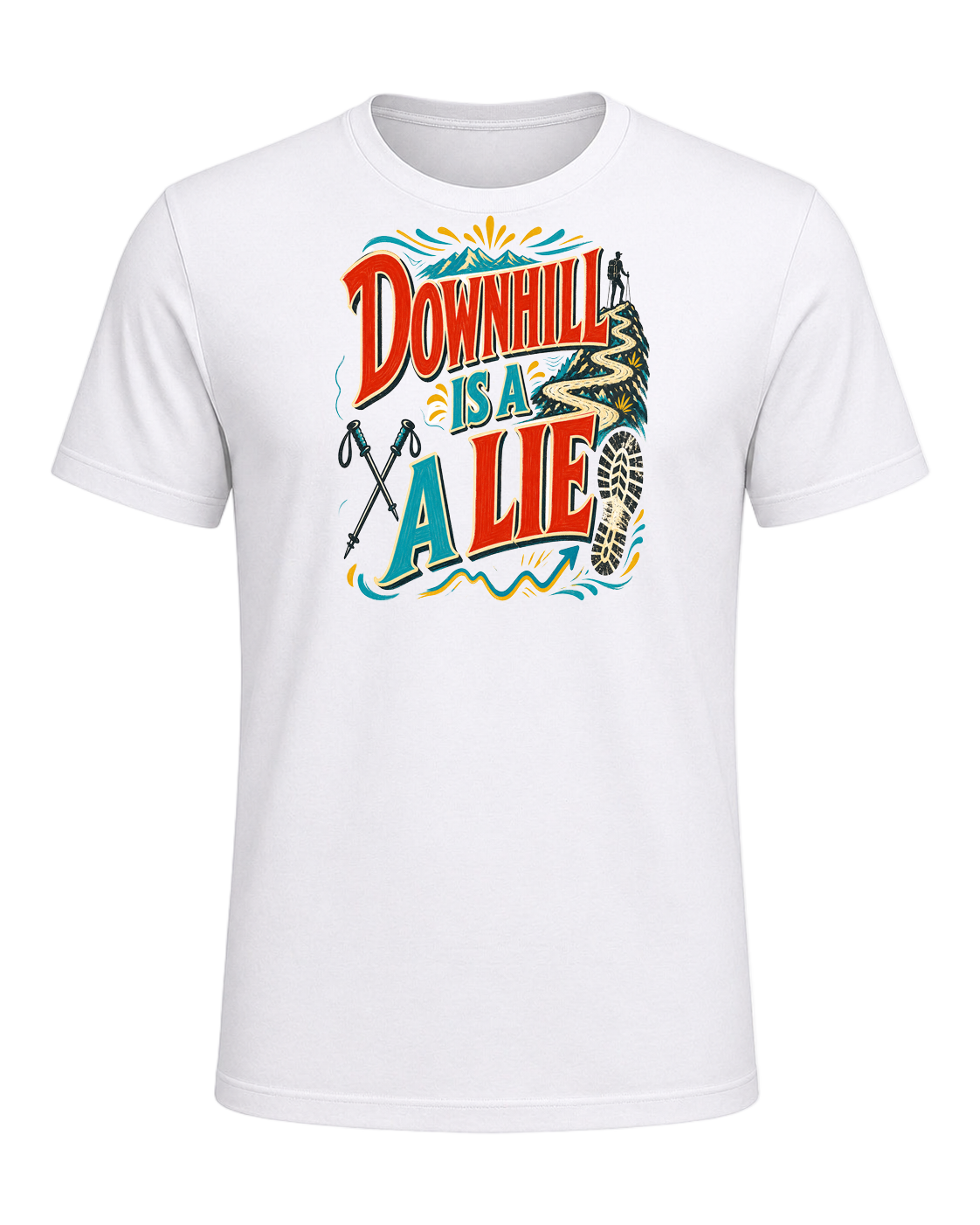 DOWNHILL IS A LIE — White