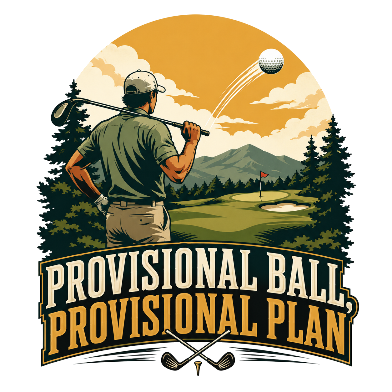 provisional ball, provisional plan