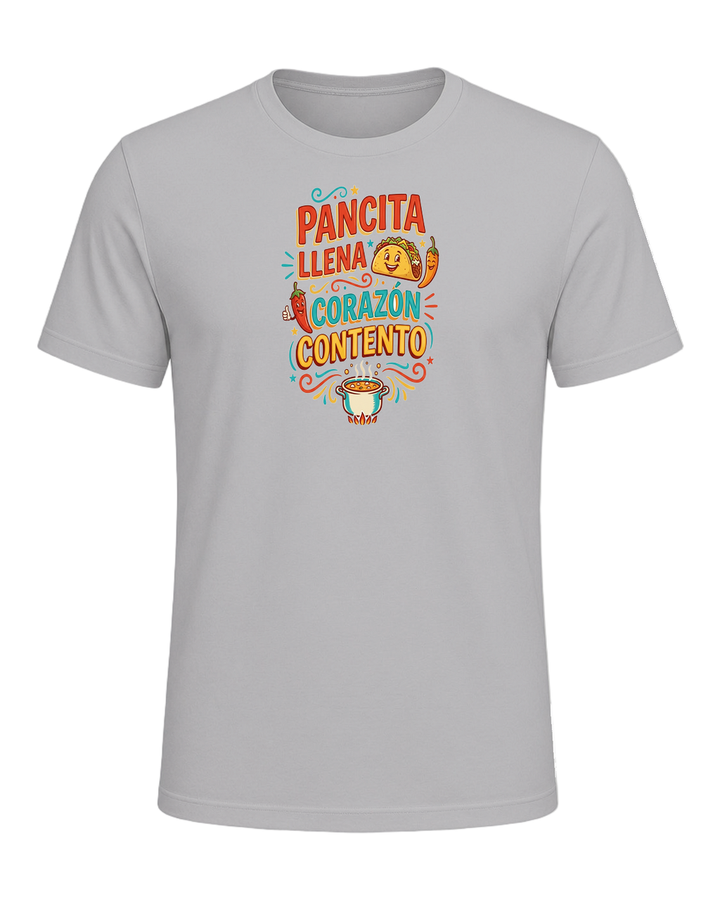 PANCITA LLENA CORAZÓN CONTENTO — Athletic Heather