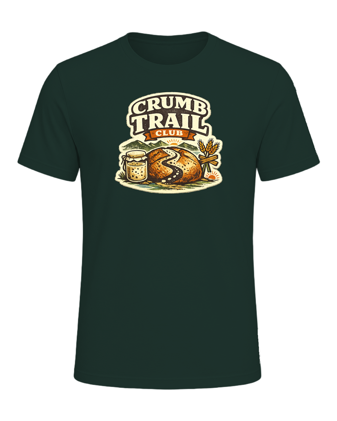 Crumb Trail Club Tee — Forest