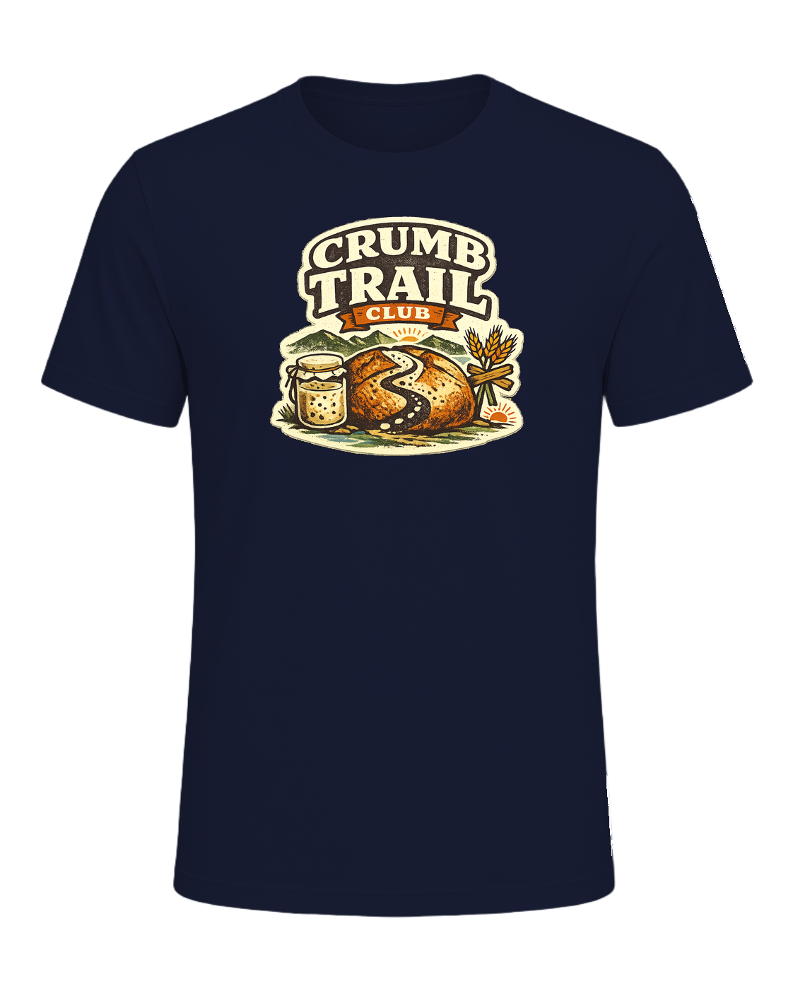 Crumb Trail Club Tee — Navy