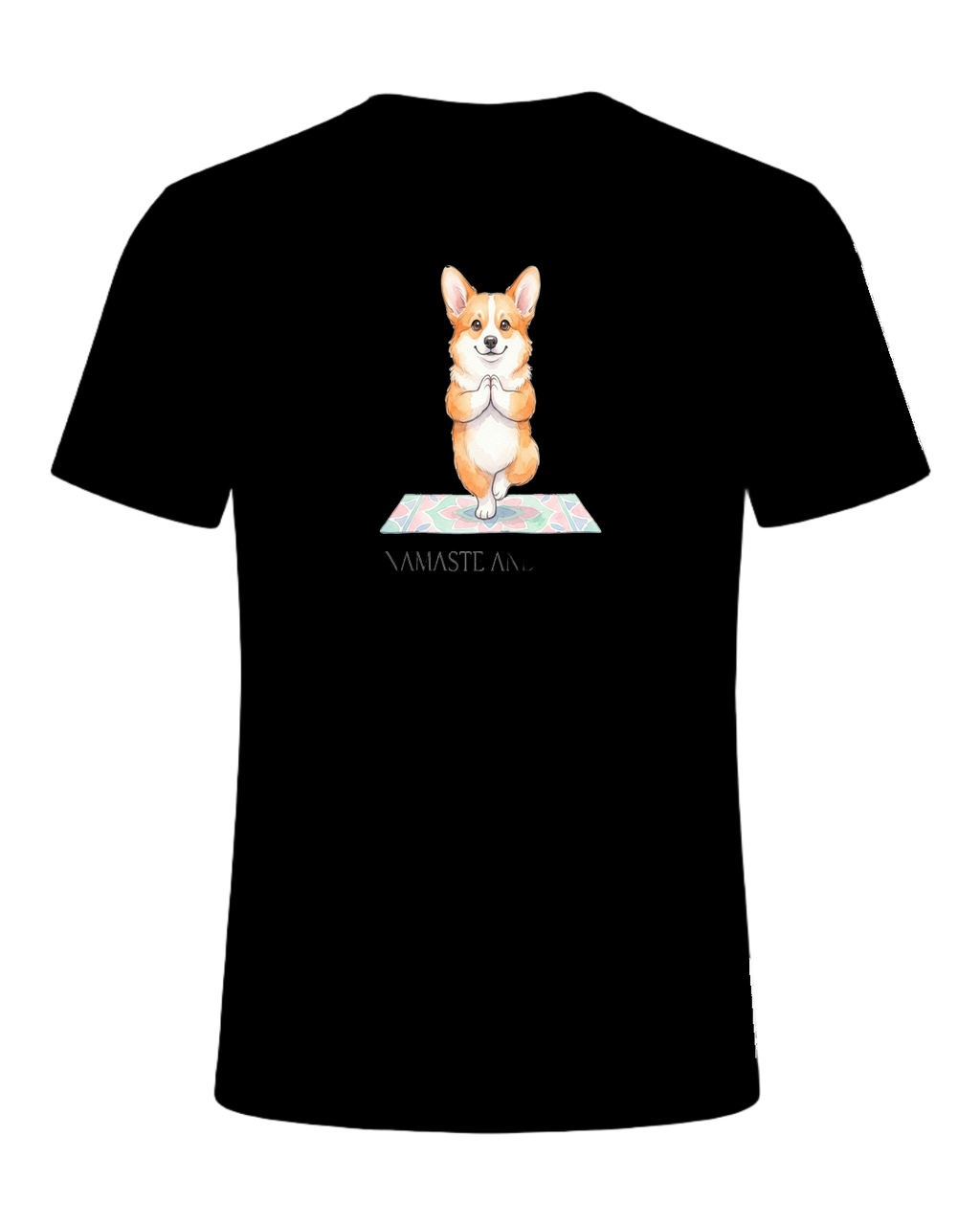 Corgi + Yoga — Black