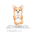 Corgi + Yoga