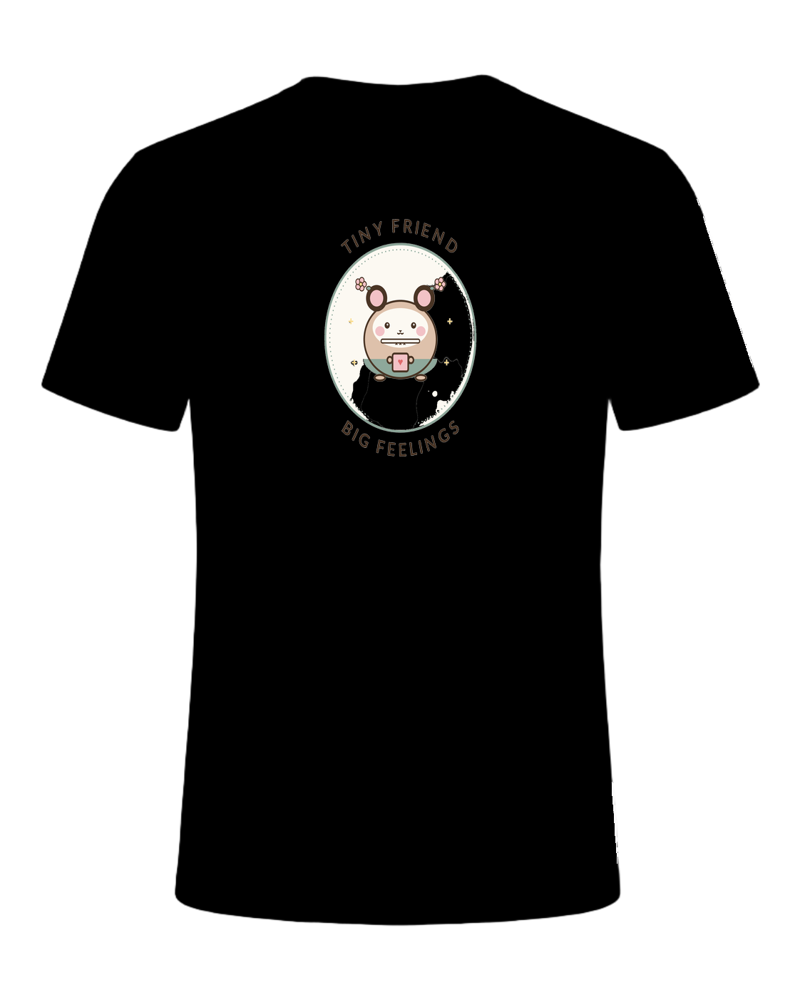 TINY FRIEND BIG FEELINGS — Black