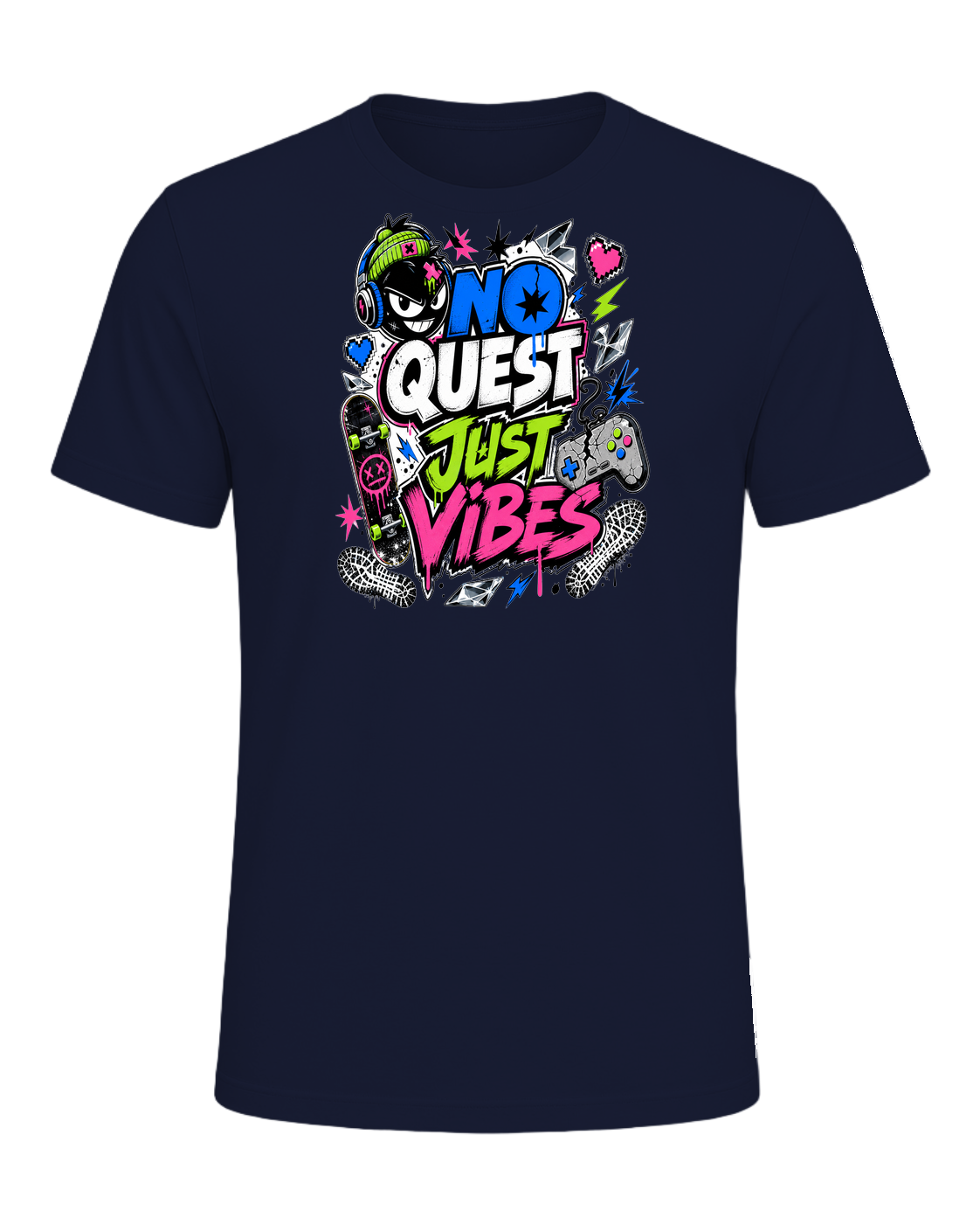 NO QUEST JUST VIBES — Navy
