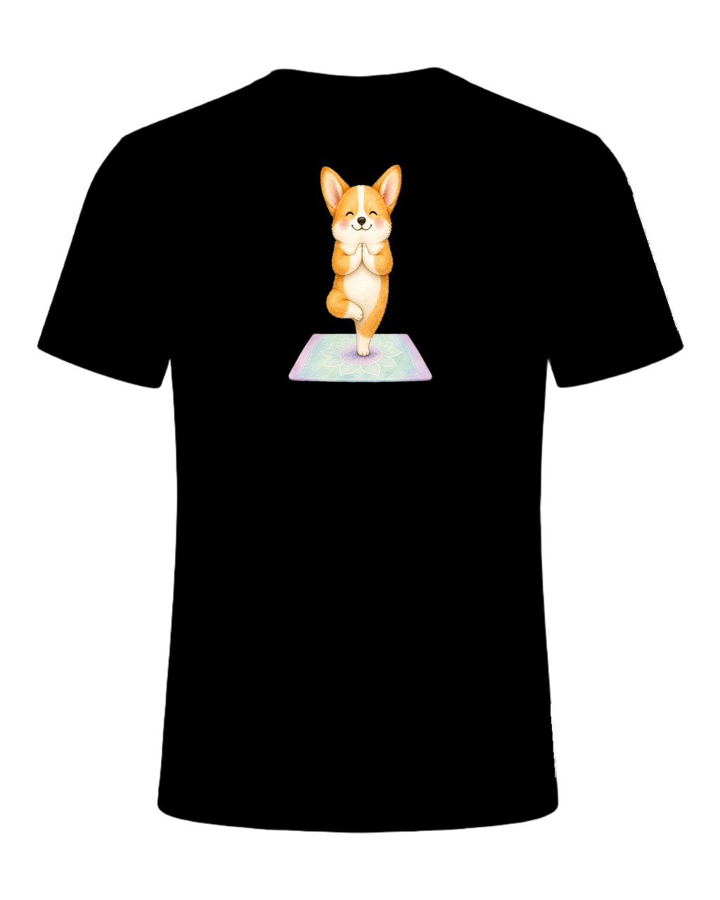 Corgi + Yoga — Black