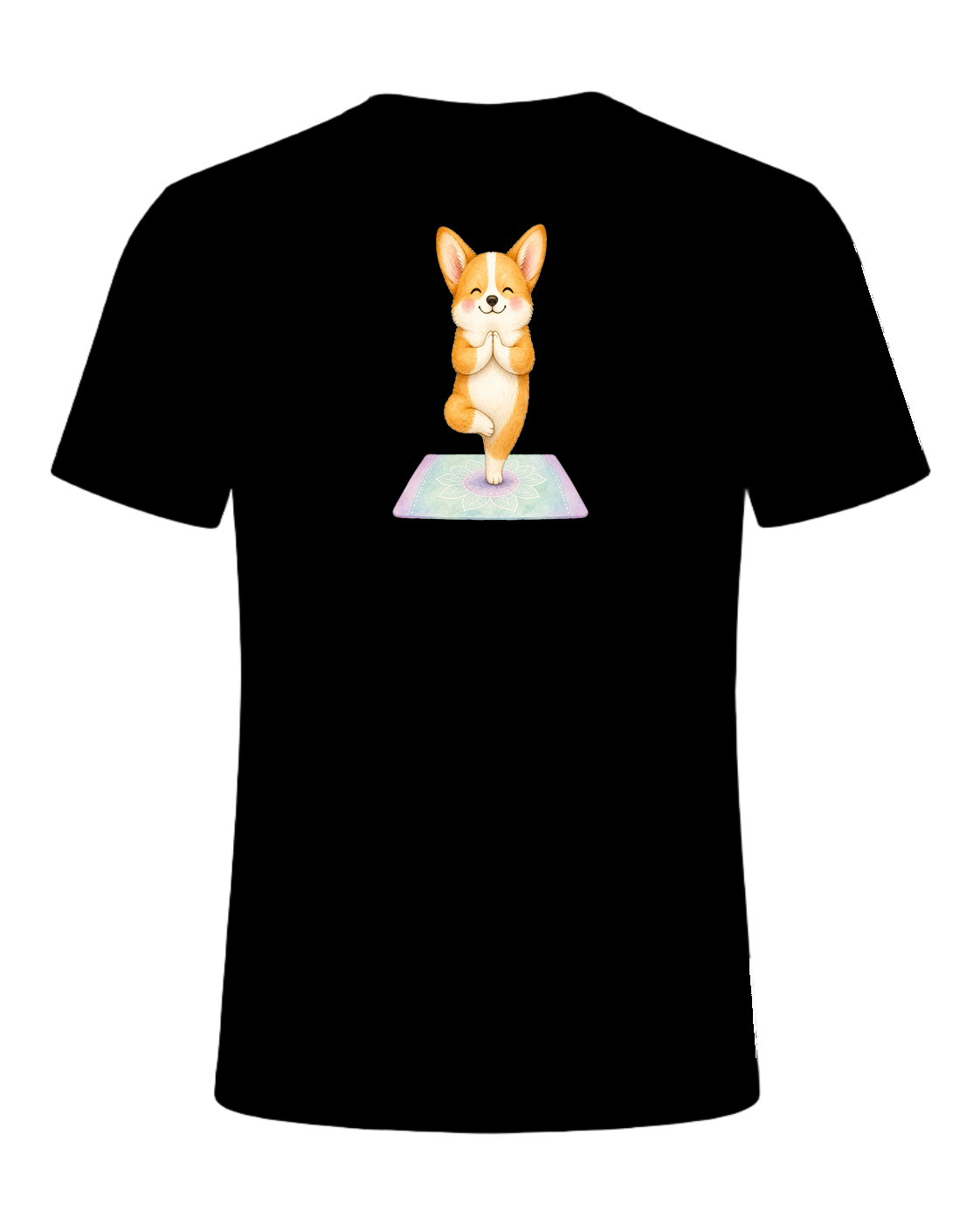 Corgi + Yoga — Black