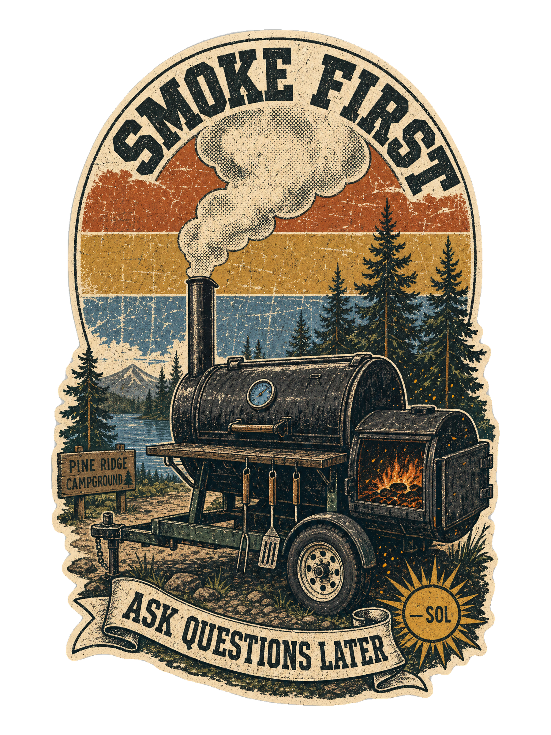 Smoke First, Ask Questions Later Tee